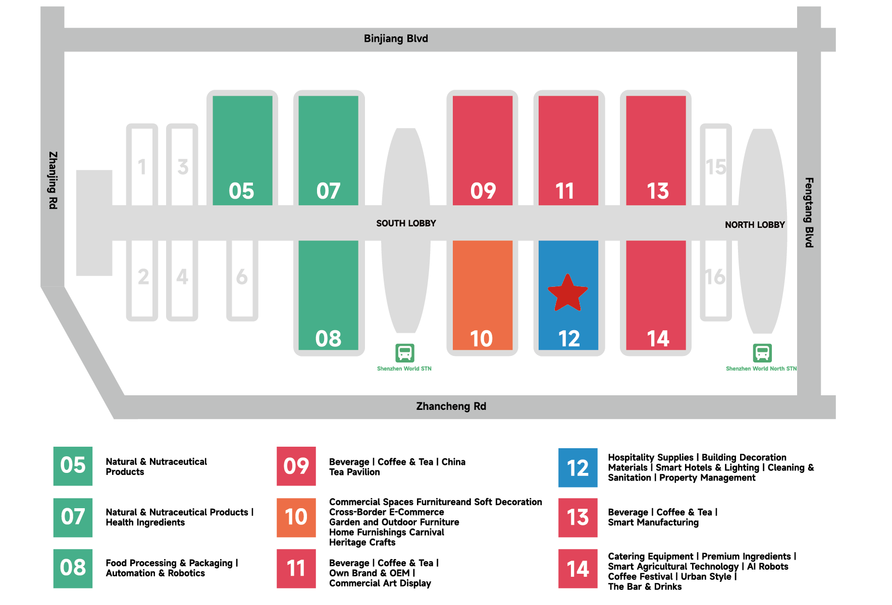 CCE Shenzhen 2026 Hall Layout- Hall 12